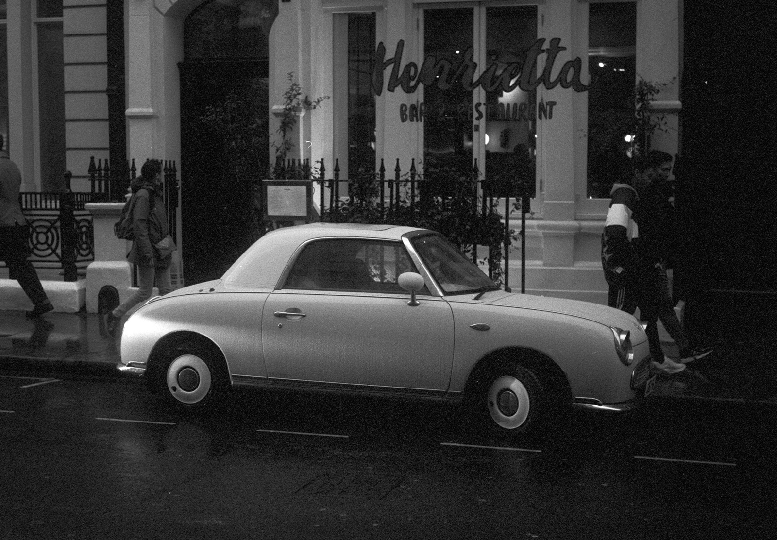 Car parked on road