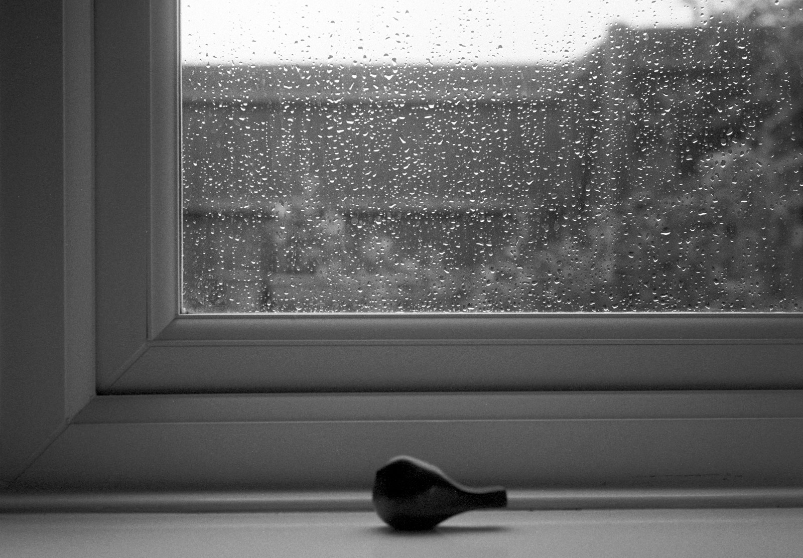 Raindrops on window