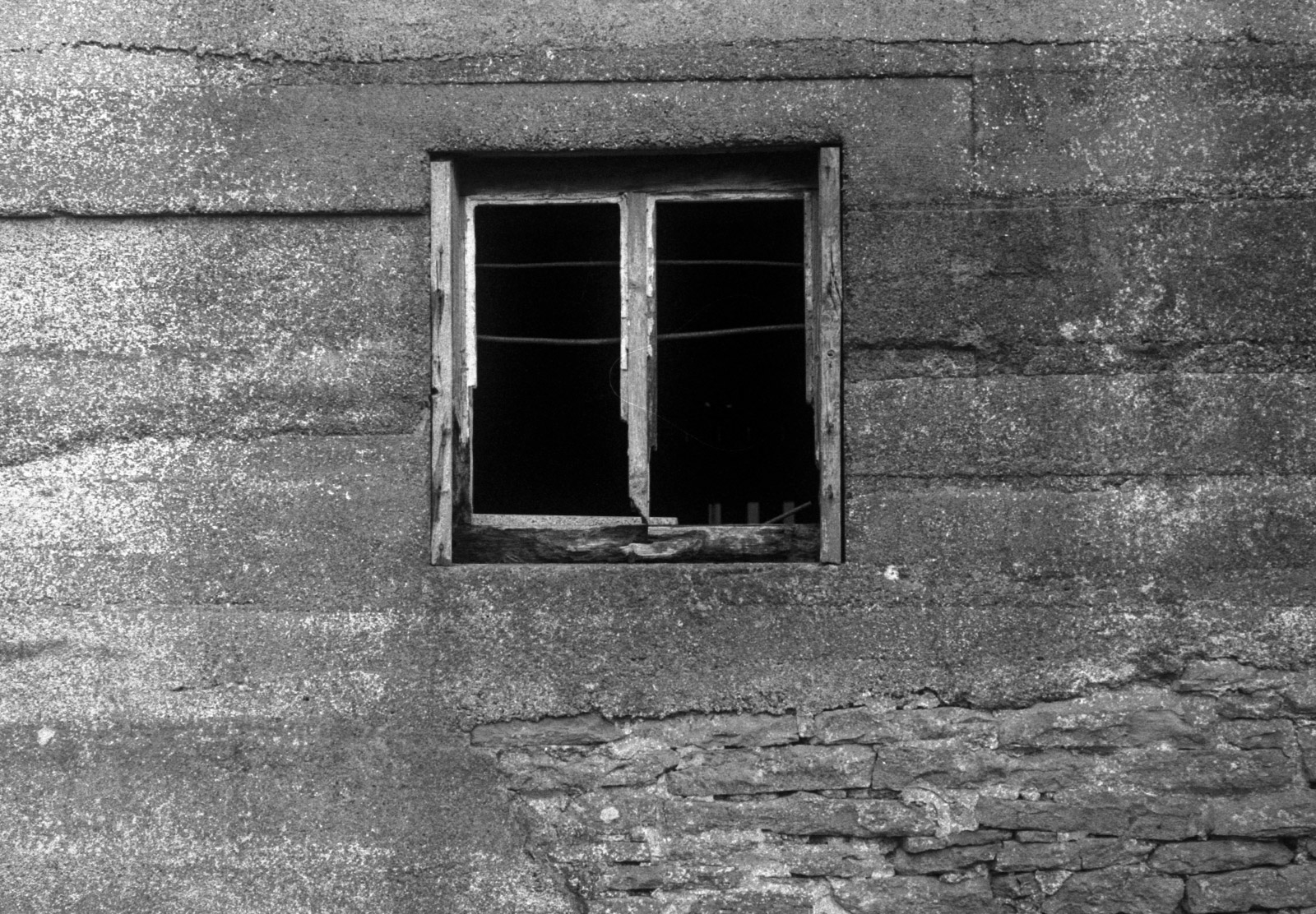 Old window frame