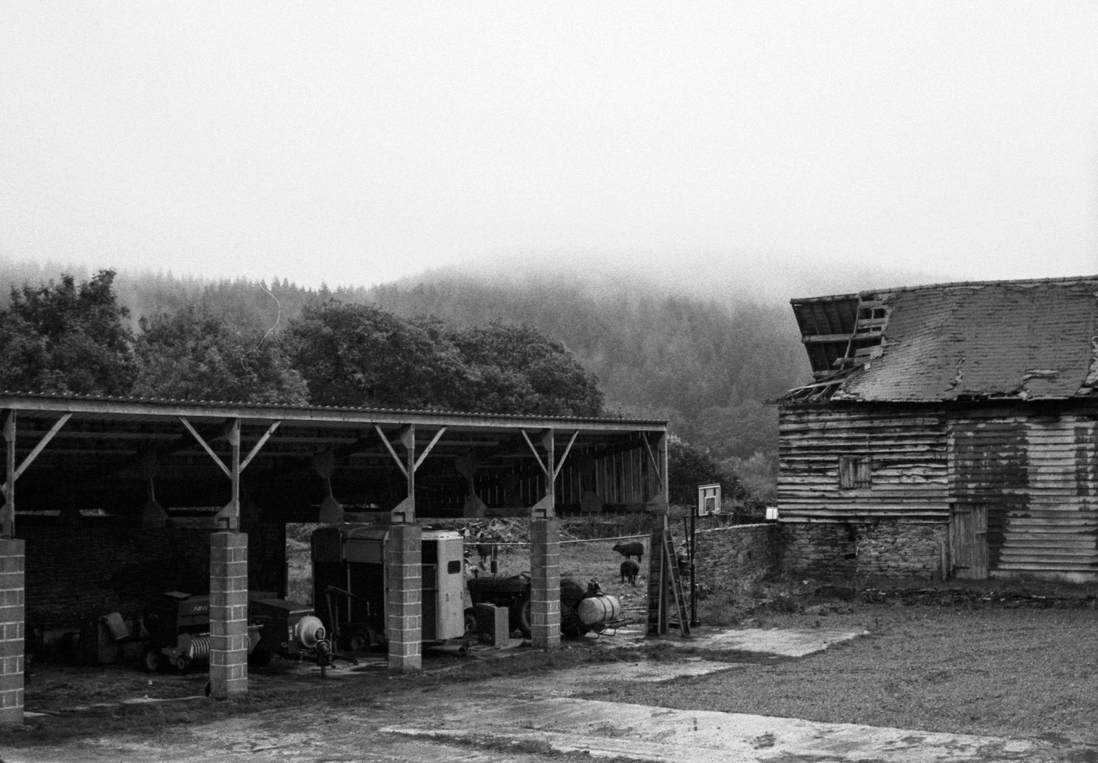 Rickety old barn