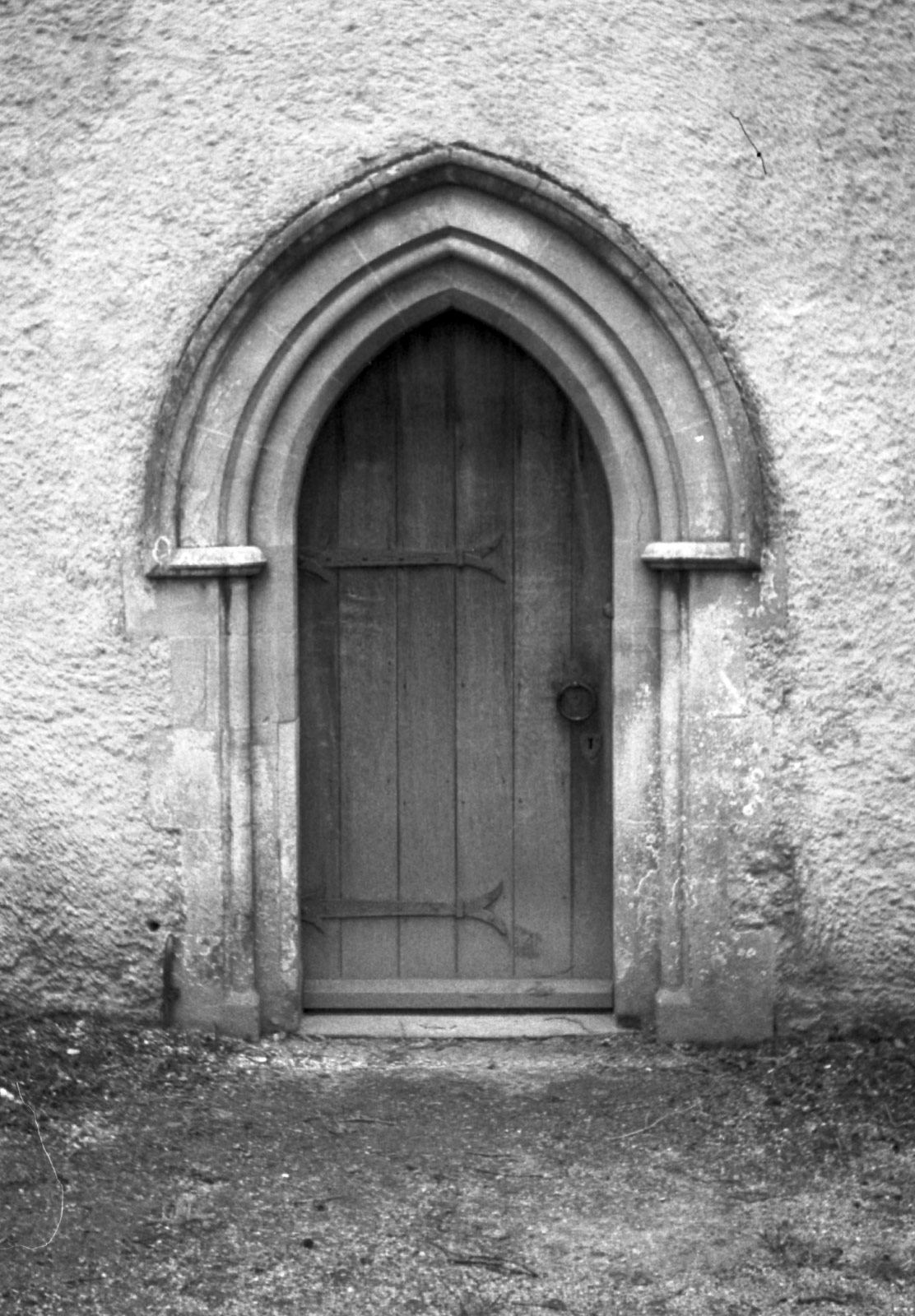 Wooden church door