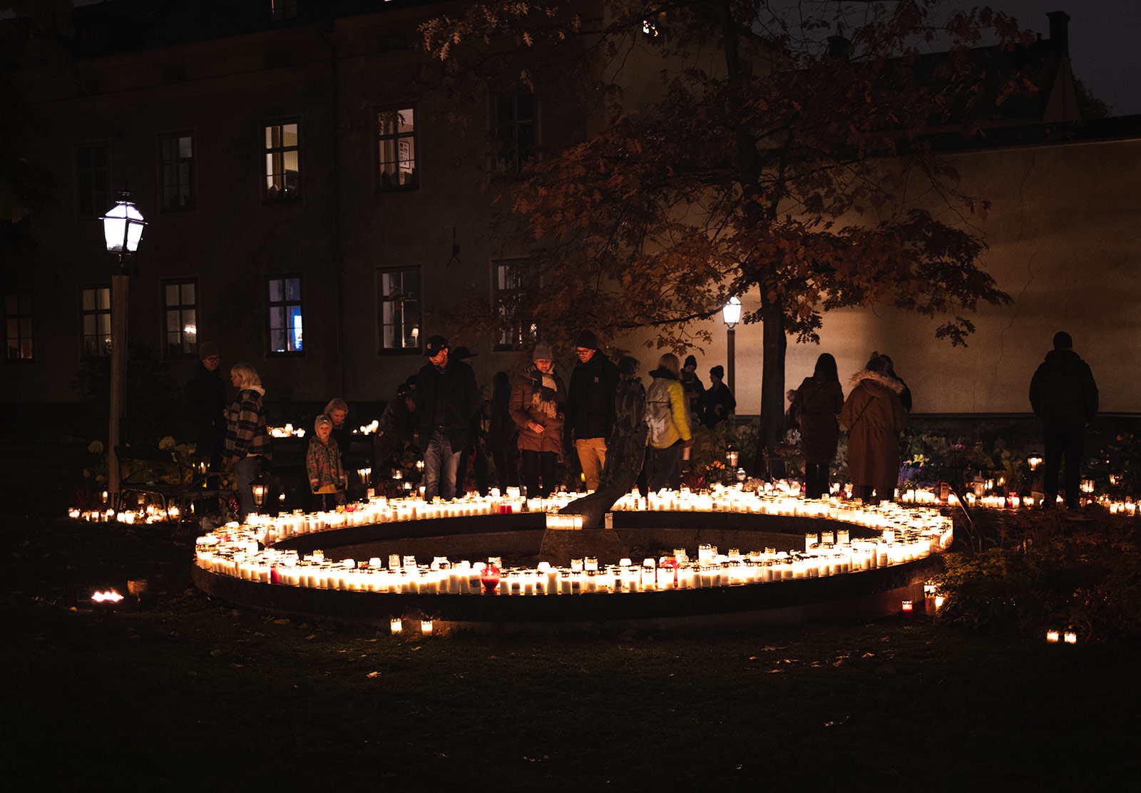 Circle of candles