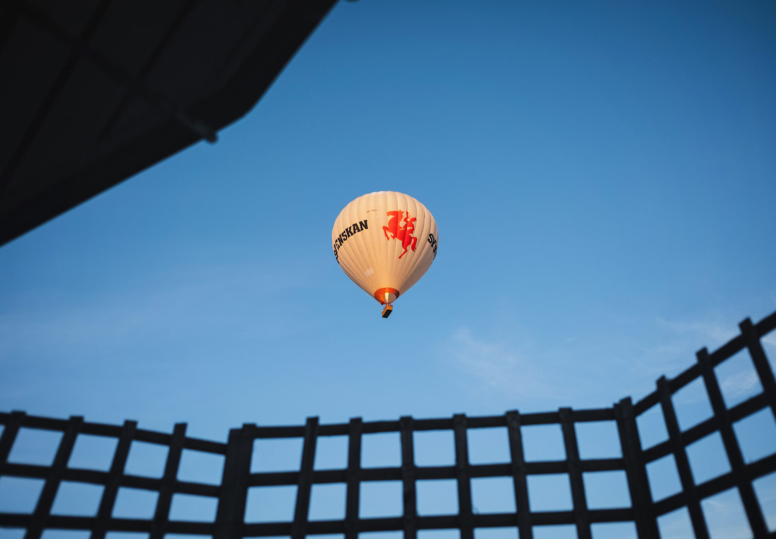 Hot air balloon in the sky