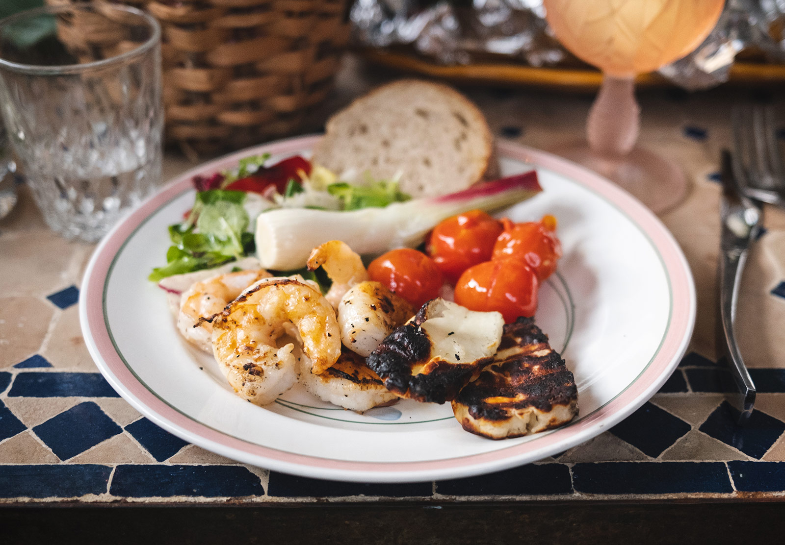 BBQ food on plate