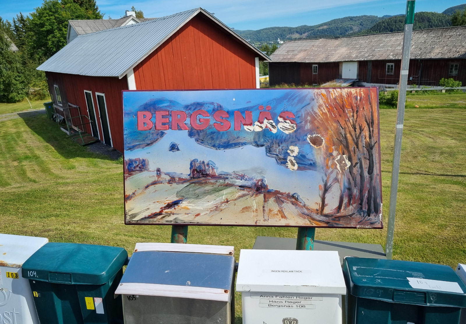 Painted sign