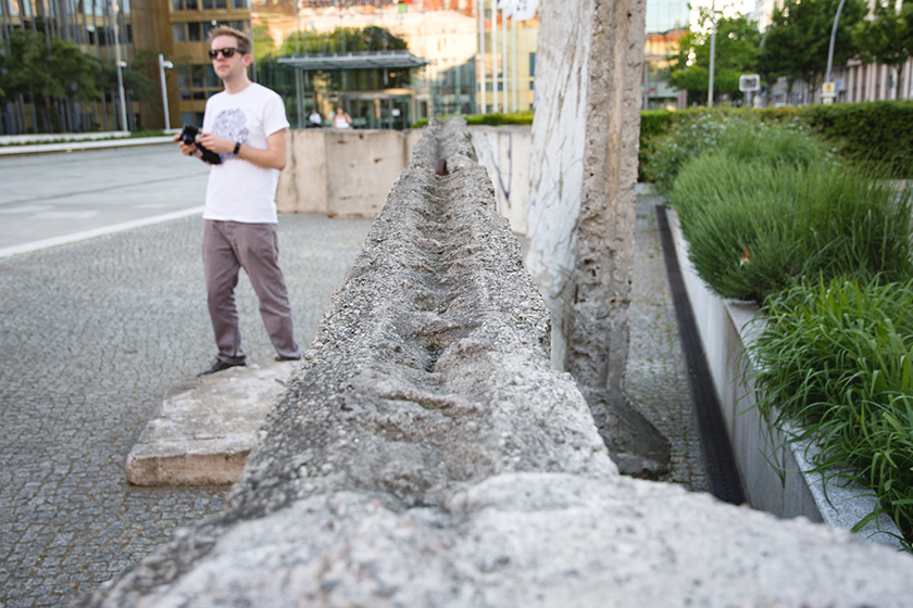 Concrete segment of Berlin Wall