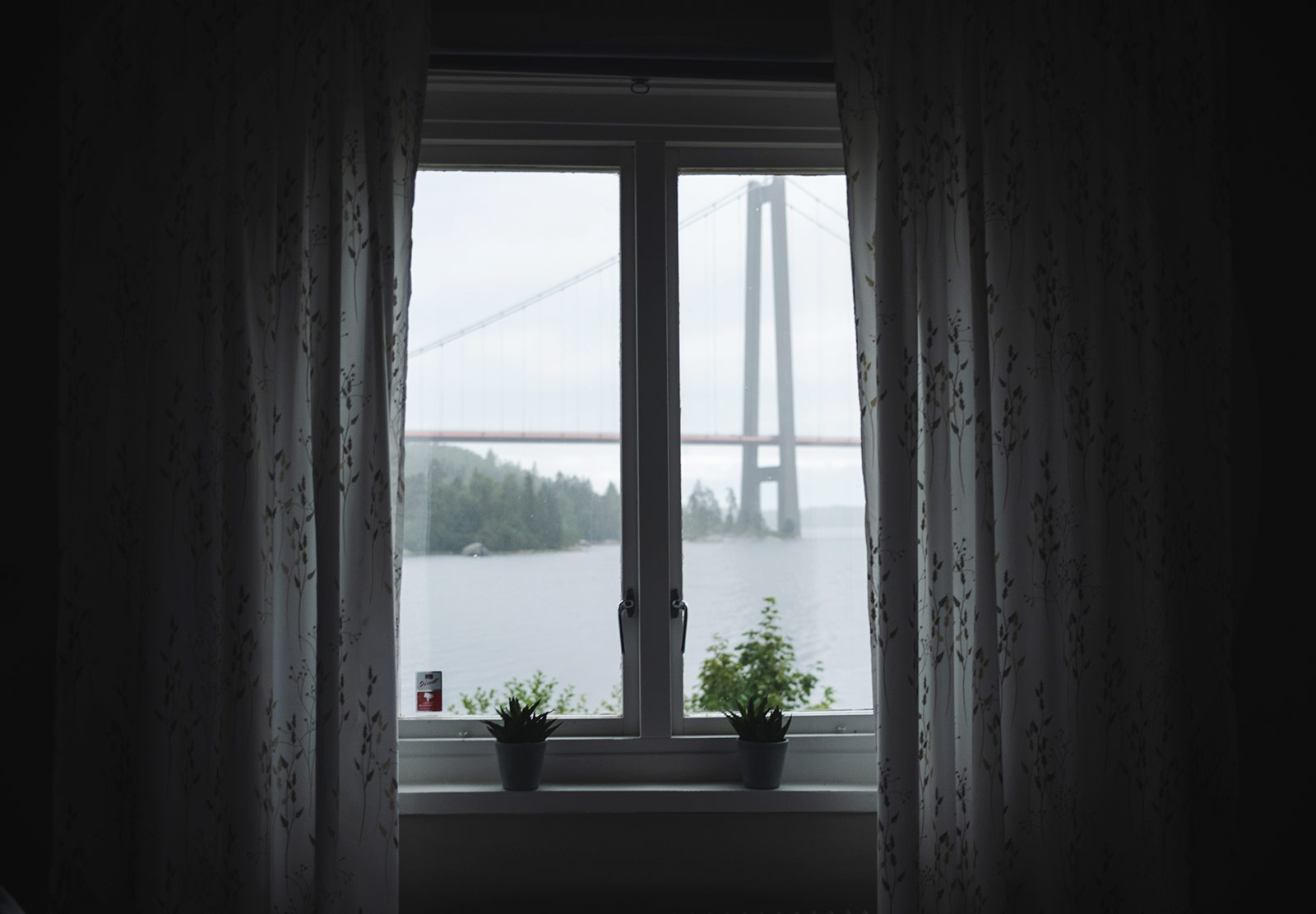 View through window