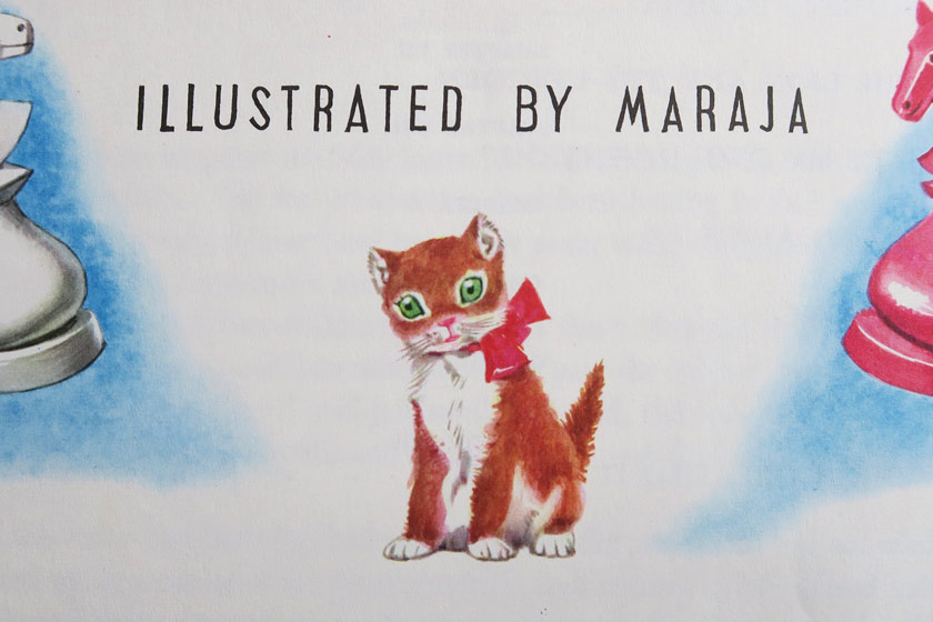 Illustrated kitten