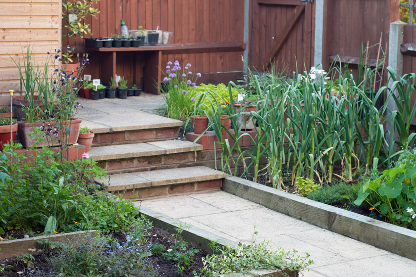 Raised flower beds
