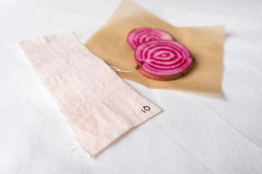 Pale pink beetroot dye
