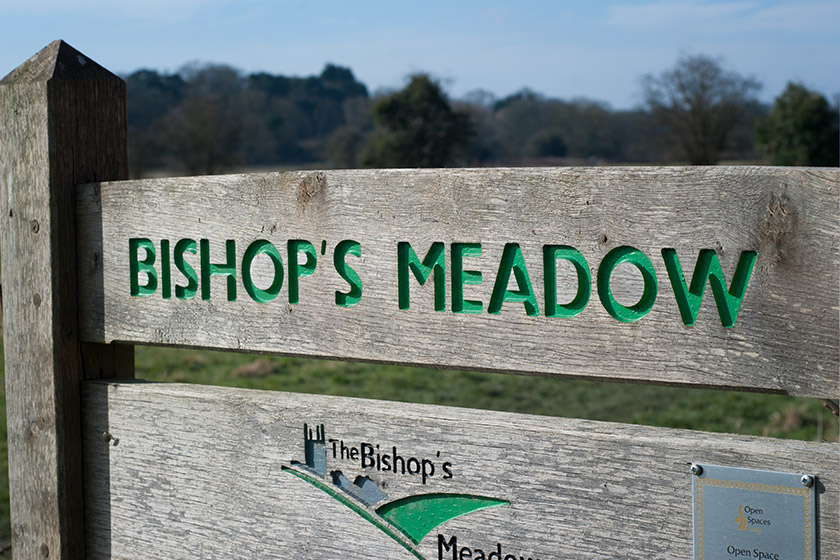 Wooden sign