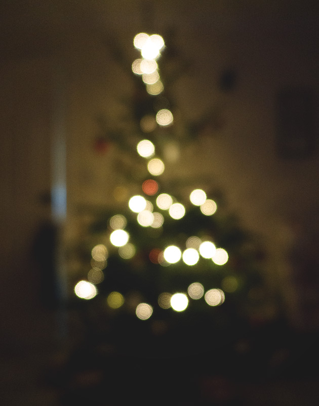 Bokeh Christmas tree lights