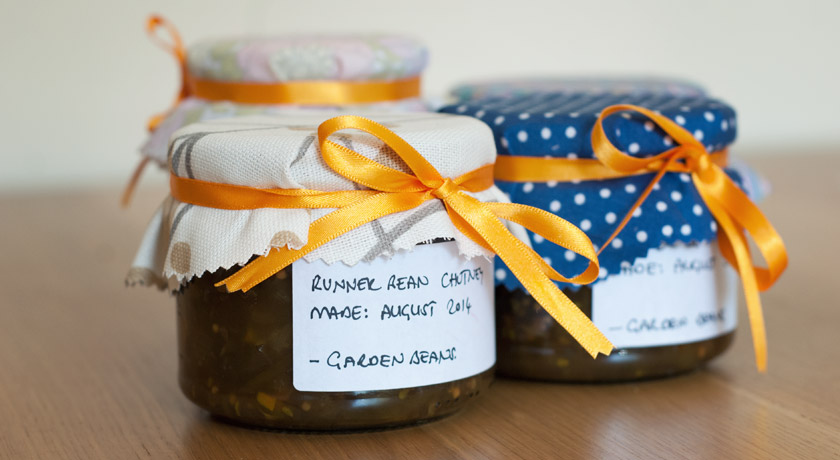 Jars of chutney