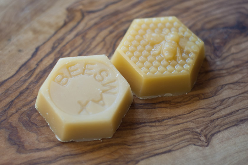Chunks of beeswax