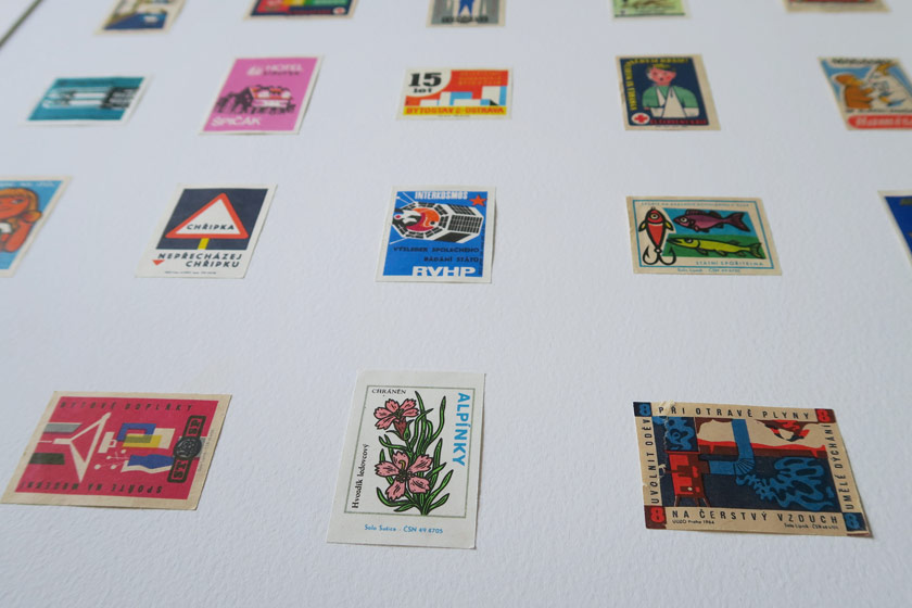 Cards arranged neatly in lines