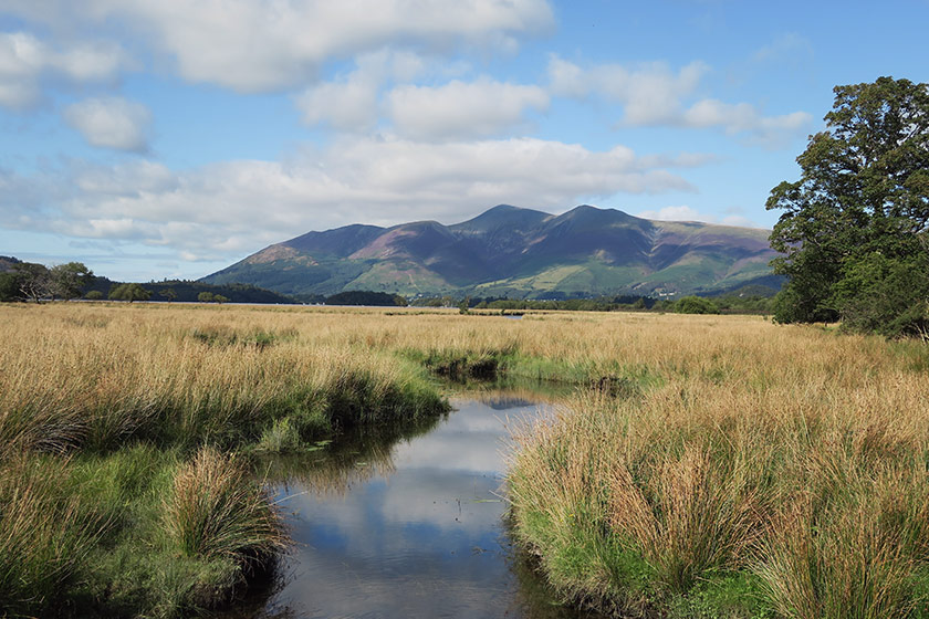 Lake and mountains