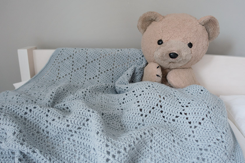 Teddy in blanket