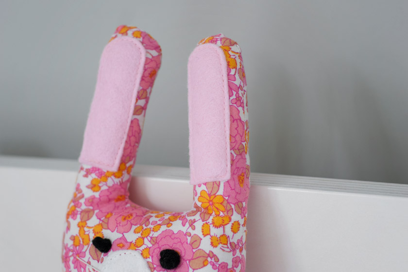 Pink felt bunny ears
