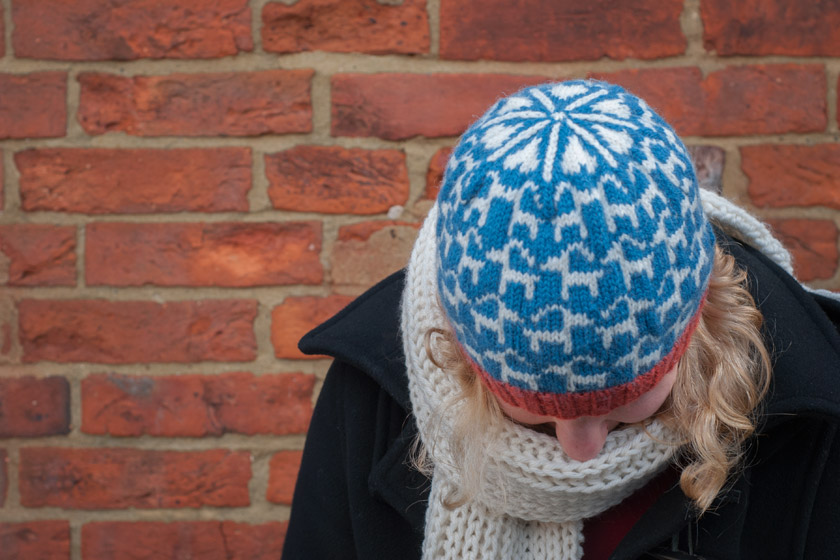 Knitted hat detail