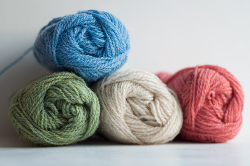 Colourful balls of wool