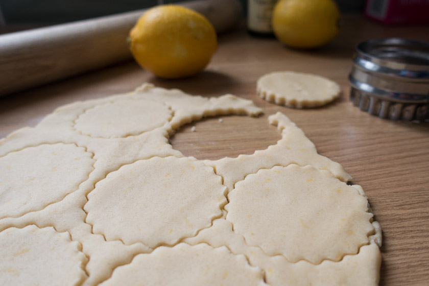 Rolled biscuit dough