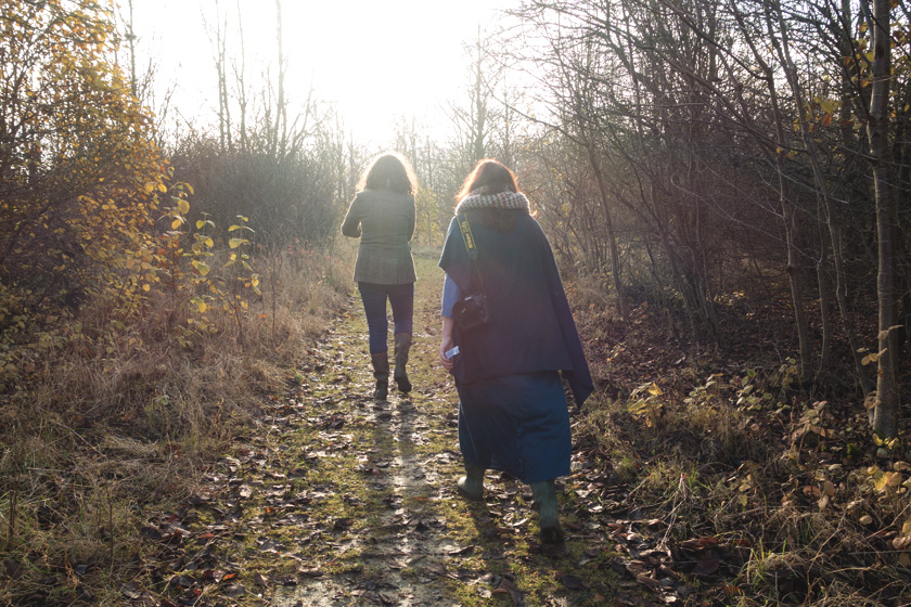 Figures in the sun