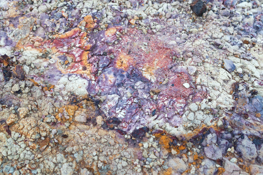 Multicoloured rock