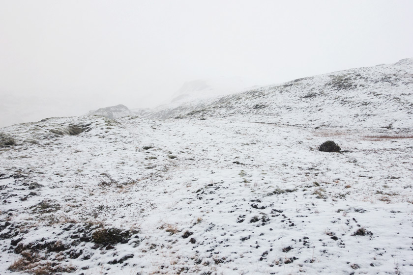 Snow covered mountain