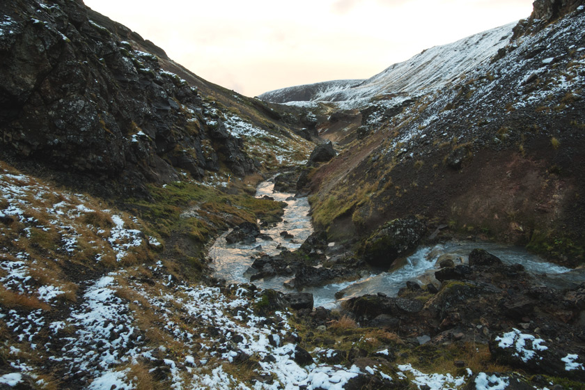 Rock valley and stream