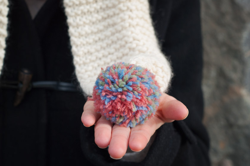 Multicoloured pompom