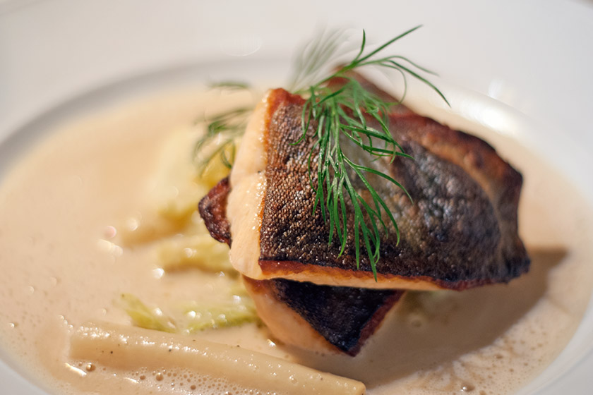 Arctic char with vegetables