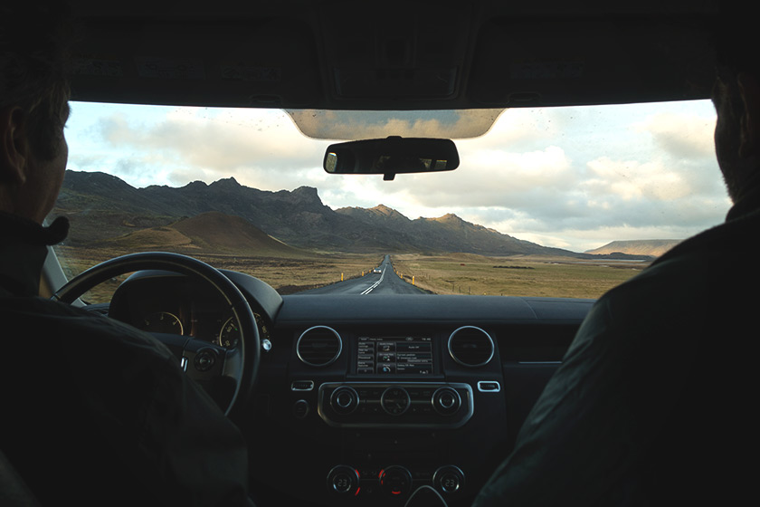 View from windscreen