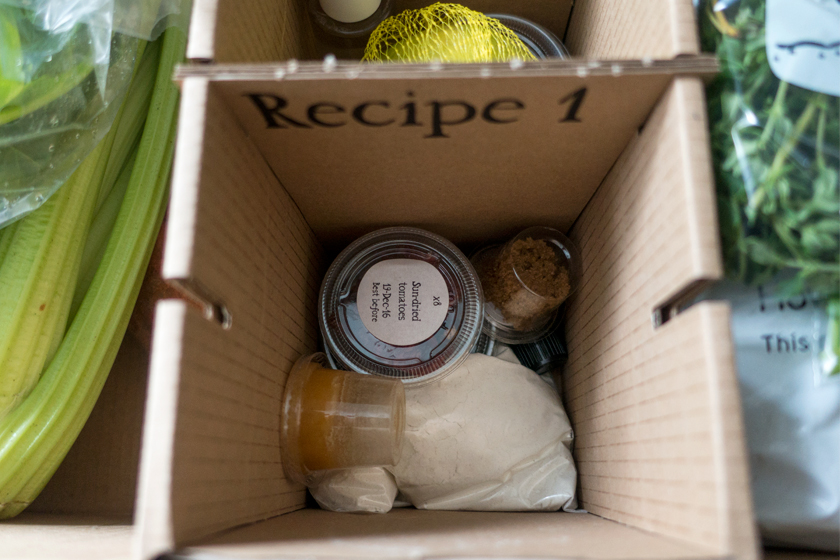 Ingredient pots in box