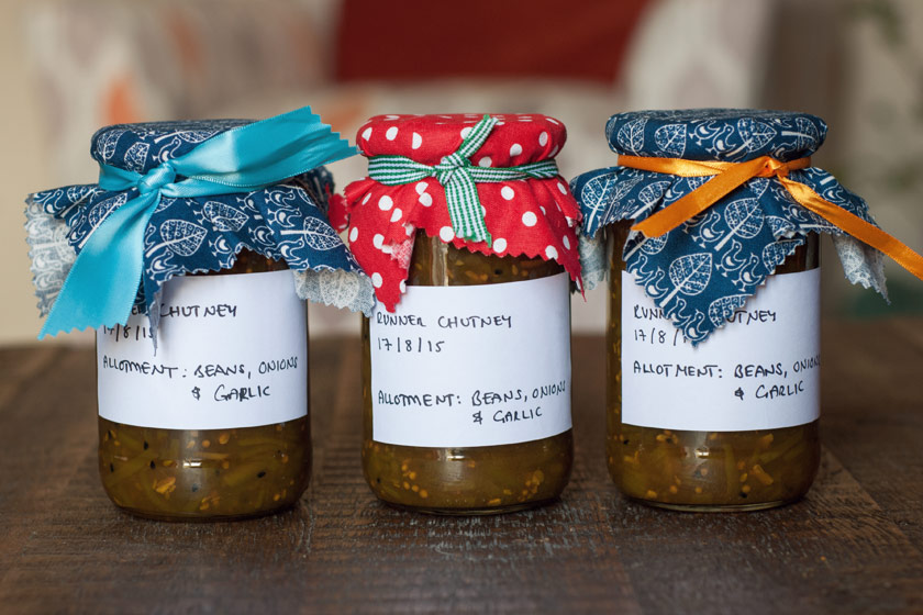 Jars of chutney