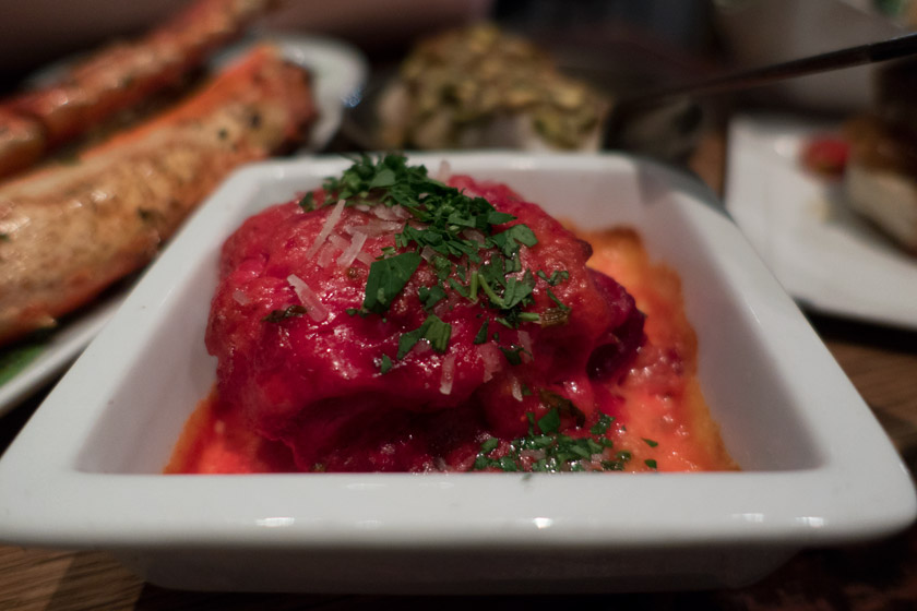 Beetroot gratin
