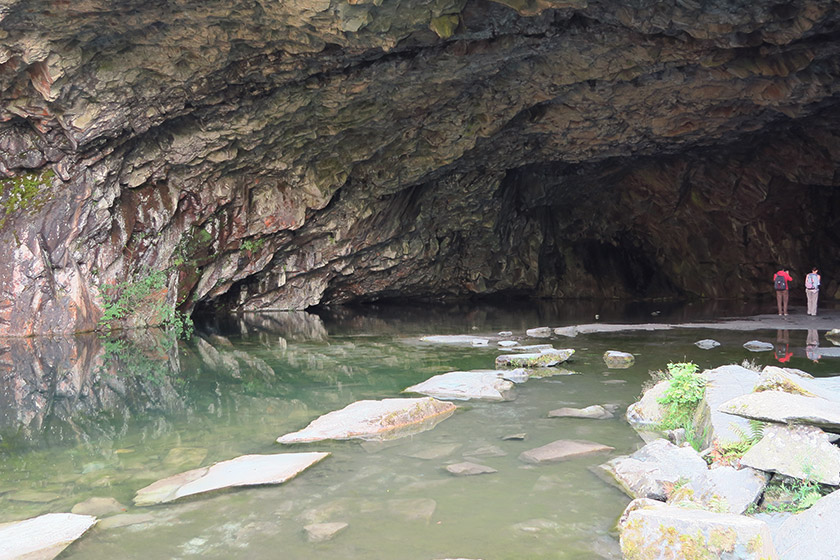 Inside Rydal cave