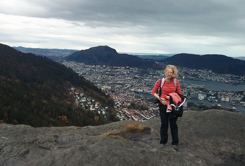 Me standing at the summit of Sandviksfjellet