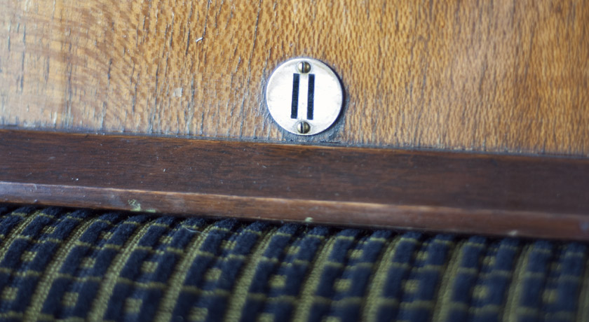 Vintage seat number