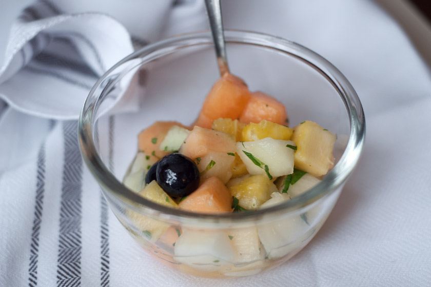 Small bowl of fruit salad