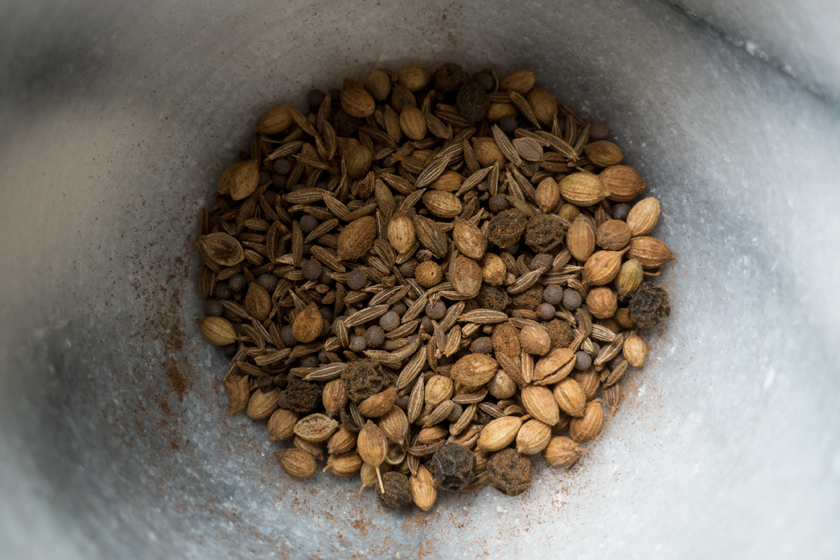 Bowl of whole spices