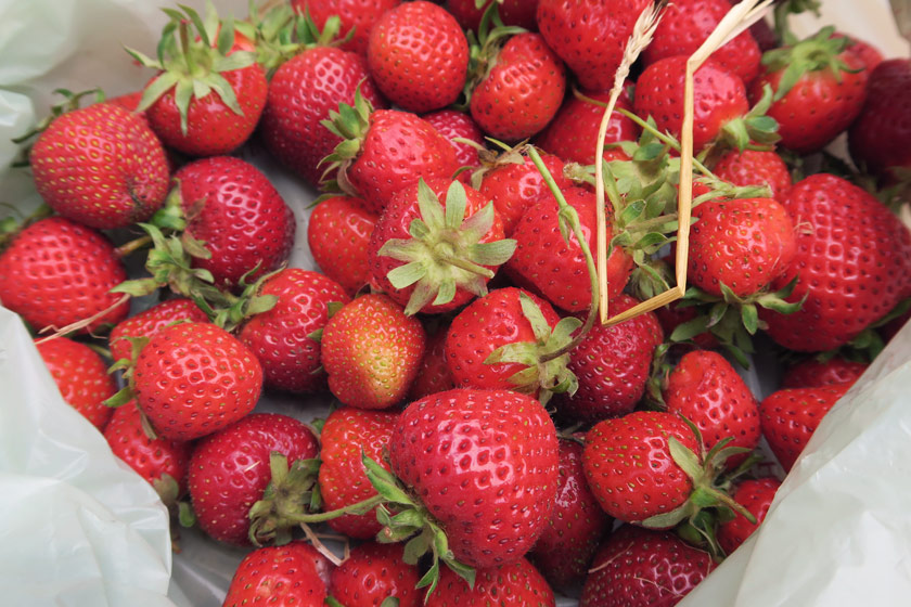 Bag of strawberries