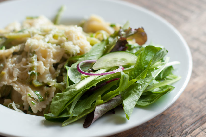Lettuce on plate