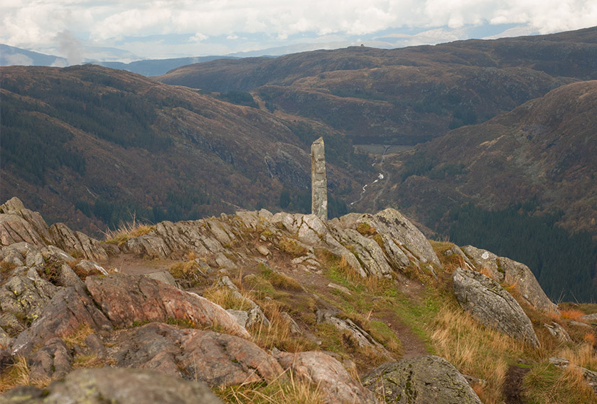 Mountain summit view