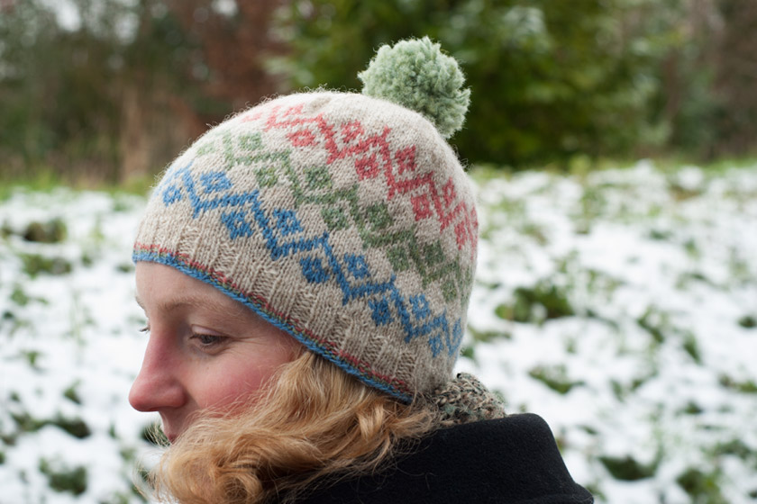 Knitted fair isle hat