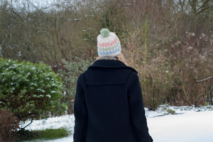 Knitted fair isle hat
