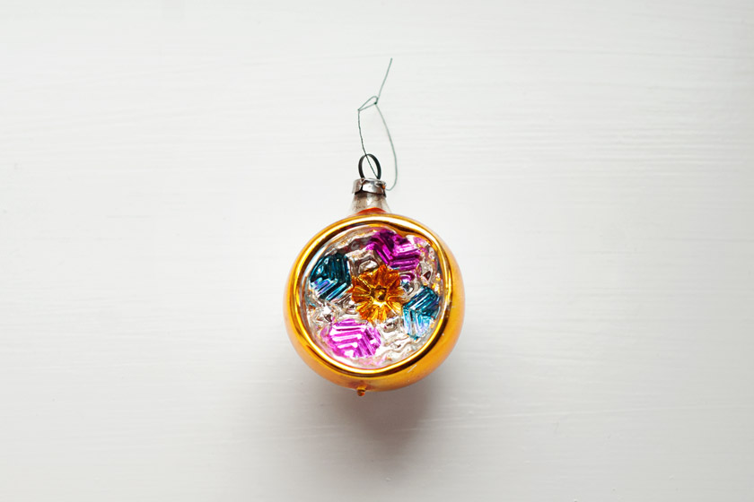 Multicoloured vintage bauble