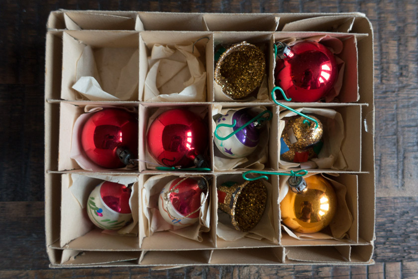 Box of old baubles