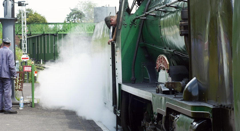 Steam train at Ropley statiom