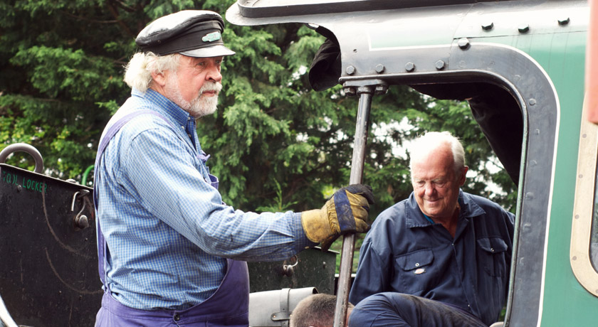 Steam train driver