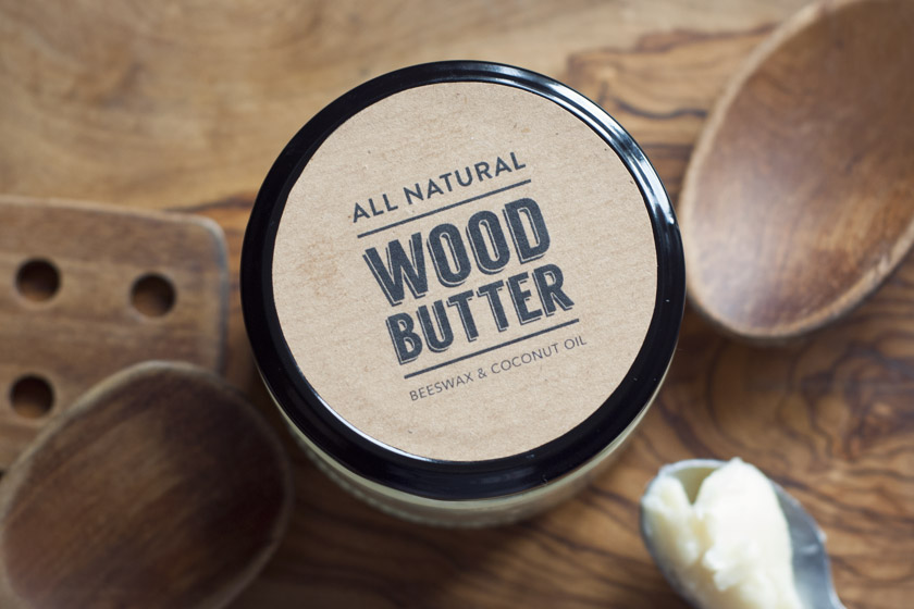 Brown paper jar label